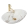 REA-U9685 - Lauaplaadile paigaldatav valamu PAMELA 33x53 cm keraamika/marmorimuster