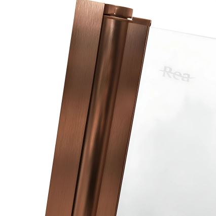 REA-W5696 - Kokkupandav vannisein AGAT 140x80 cm harjatud vask/selge klaas