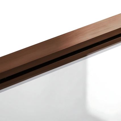 REA-W5696 - Kokkupandav vannisein AGAT 140x80 cm harjatud vask/selge klaas