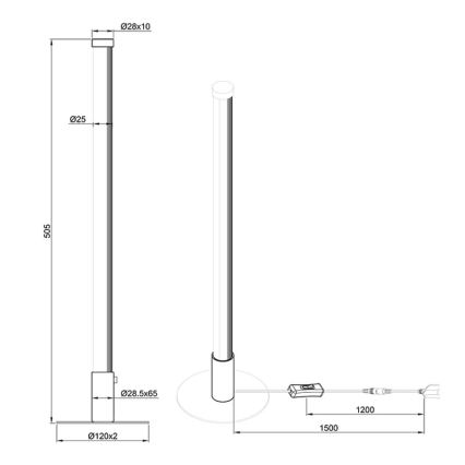 Reality - LED Hämardatav laualamp SMARAGD LED/6W/230V 3000-6000K Wi-Fi