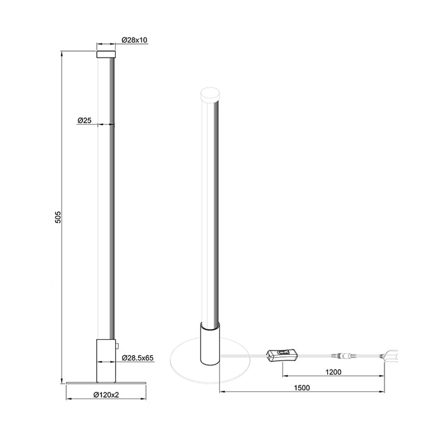 Reality - LED Hämardatav laualamp SMARAGD LED/6W/230V 3000-6000K Wi-Fi