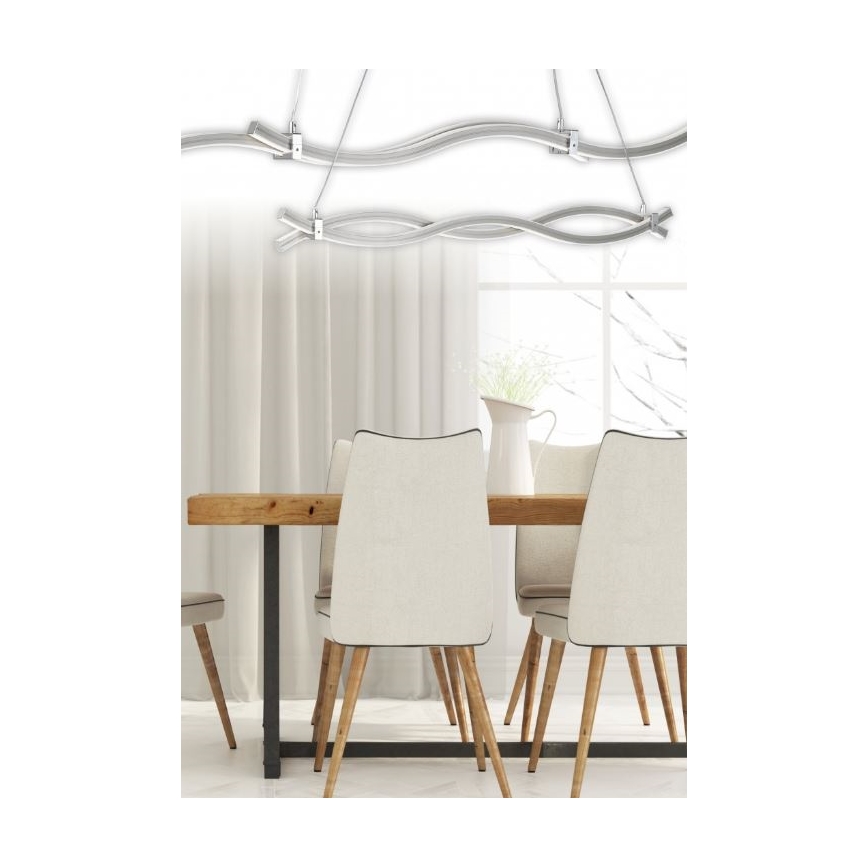 Reality - LED Lühter WAVE LED/16W/230V + LED/9W