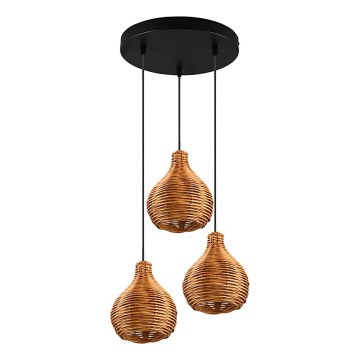 Reality - Rippvalgusti kaabliga SPROUT 3xE14/40W/230V pruun/rotang