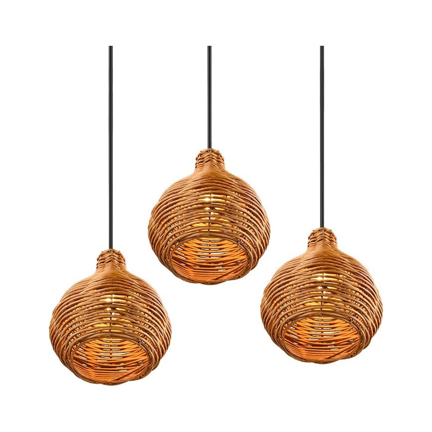 Reality - Rippvalgusti kaabliga SPROUT 3xE14/40W/230V pruun/rotang