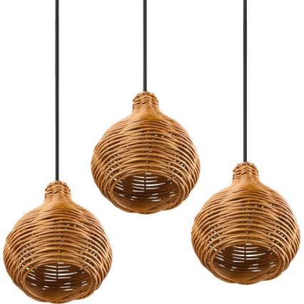 Reality - Rippvalgusti kaabliga SPROUT 3xE14/40W/230V pruun/rotang