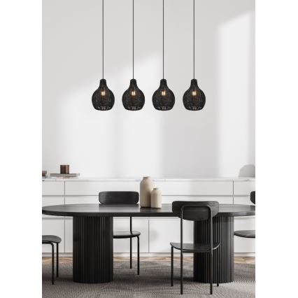 Reality - Rippvalgusti kaabliga SPROUT 4xE14/30W/230V must/rotang