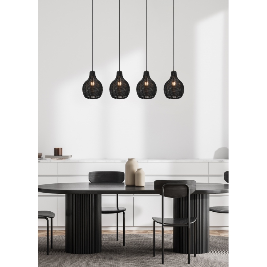 Reality - Rippvalgusti kaabliga SPROUT 4xE14/30W/230V must/rotang