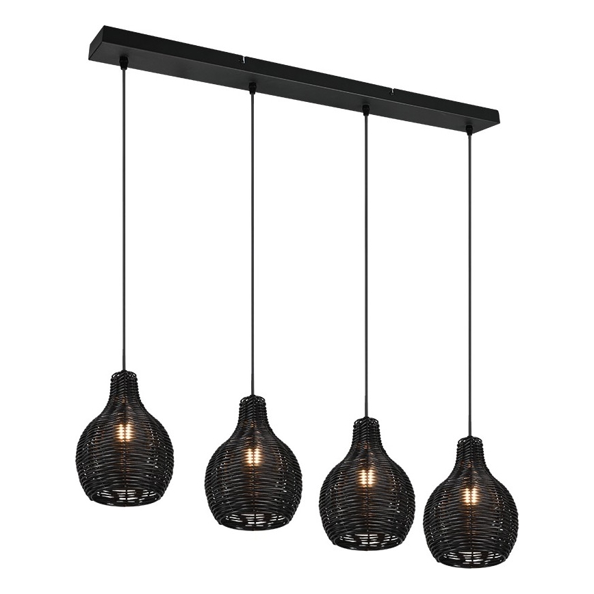 Reality - Rippvalgusti kaabliga SPROUT 4xE14/30W/230V must/rotang