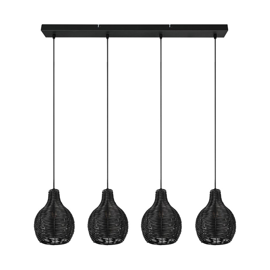 Reality - Rippvalgusti kaabliga SPROUT 4xE14/30W/230V must/rotang