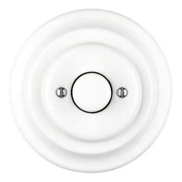 Reblig - Portselanist retro pööratav hämardaja raamiga 250V/10A valge