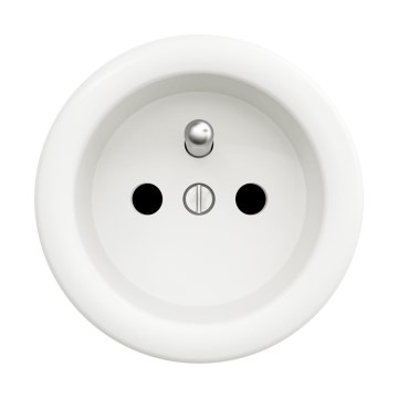 Reblig - Retro kodune pistikupesa raamita 230V lumevalge