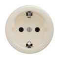 Reblig - Retro kodune pistikupesa raamita SCHUKO 230V/16A beež