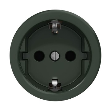 Reblig - Retro kodune pistikupesa raamita SCHUKO 230V/16A roheline