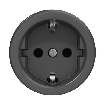 Reblig - Retro raamita kodune SCHUKO pistikupesa 230V/16A antratsiithall