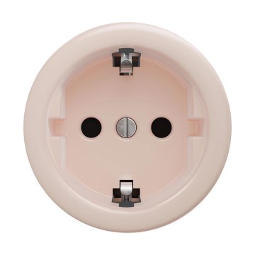 Reblig - Retro raamita SCHUKO seinapistikupesa 230V/16A, vanaroosa