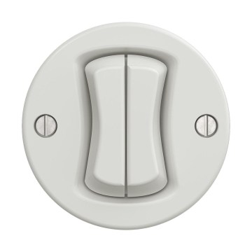 Reblig - retro raamita topeltlüliti, keraamiline, valge