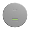 Reblig - retro raamita USB-pesa A+C, hall