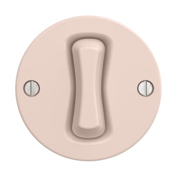 Reblig - Retro ühepoline lüliti raamita nr 1 vanaroosa