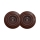 Reblig - Topelt retro pistikupesa raamiga, 230 V, pruun