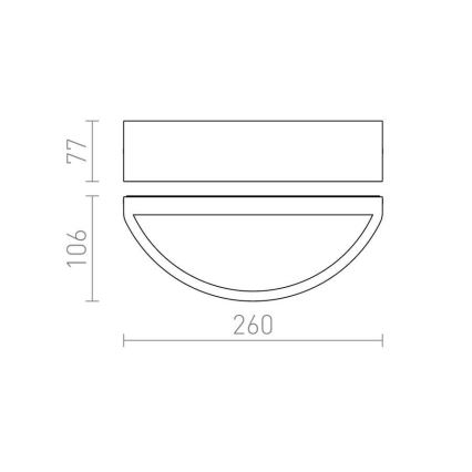 RED - Design Rendl - R10364 - Väli seinavalgusti LESA 1xE27/26W/230V IP54