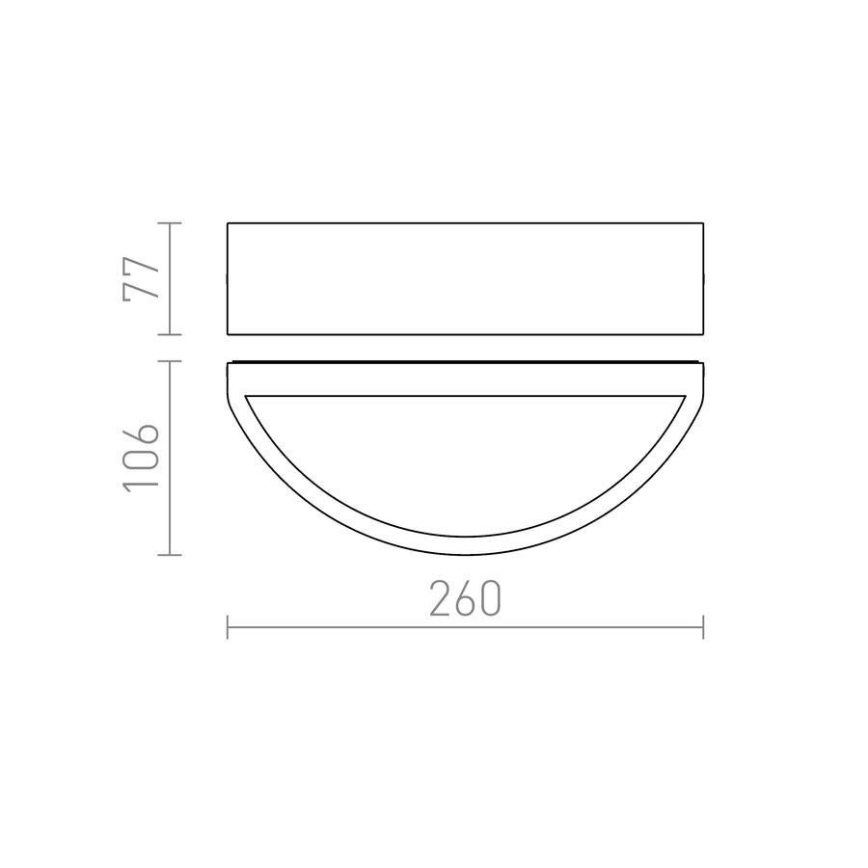 RED - Design Rendl - R10364 - Väli seinavalgusti LESA 1xE27/26W/230V IP54
