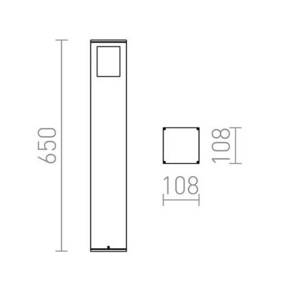 RED - Design Rendl - R10433 - Välivalgusti PONDER 1xE27/18W/230V IP44 must