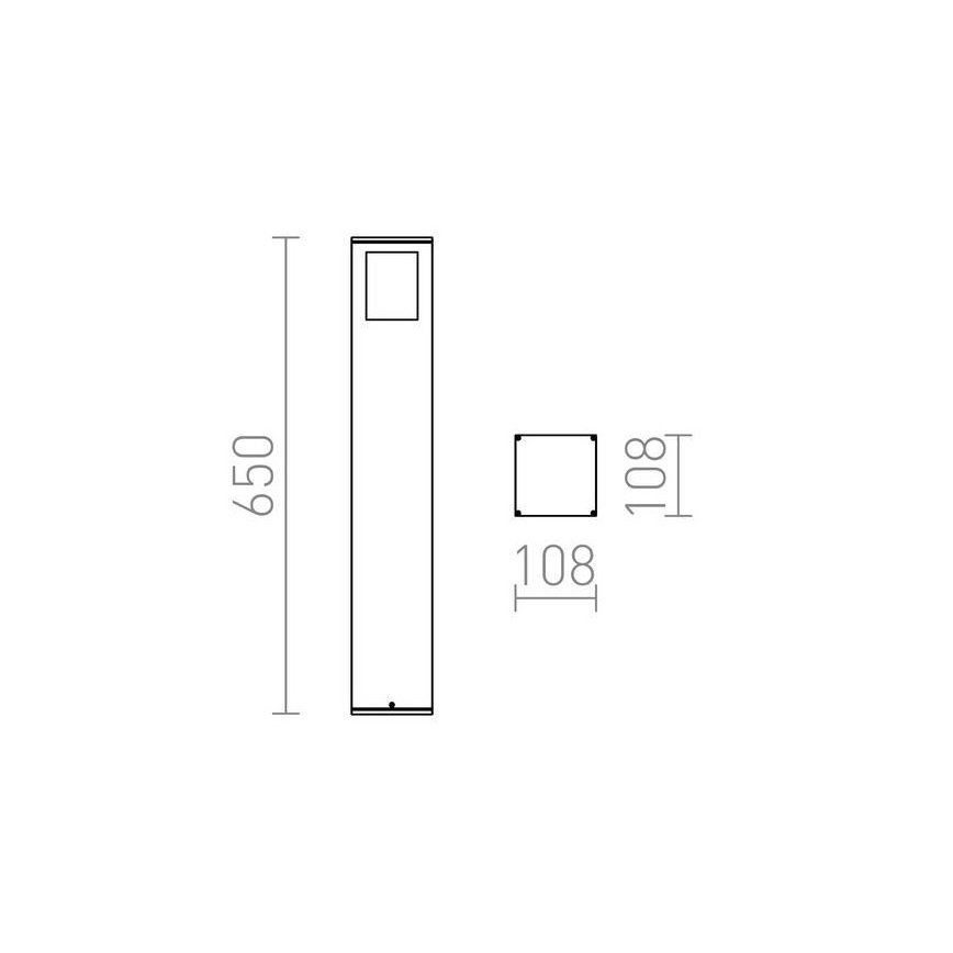 RED - Design Rendl - R10433 - Välivalgusti PONDER 1xE27/18W/230V IP44 must
