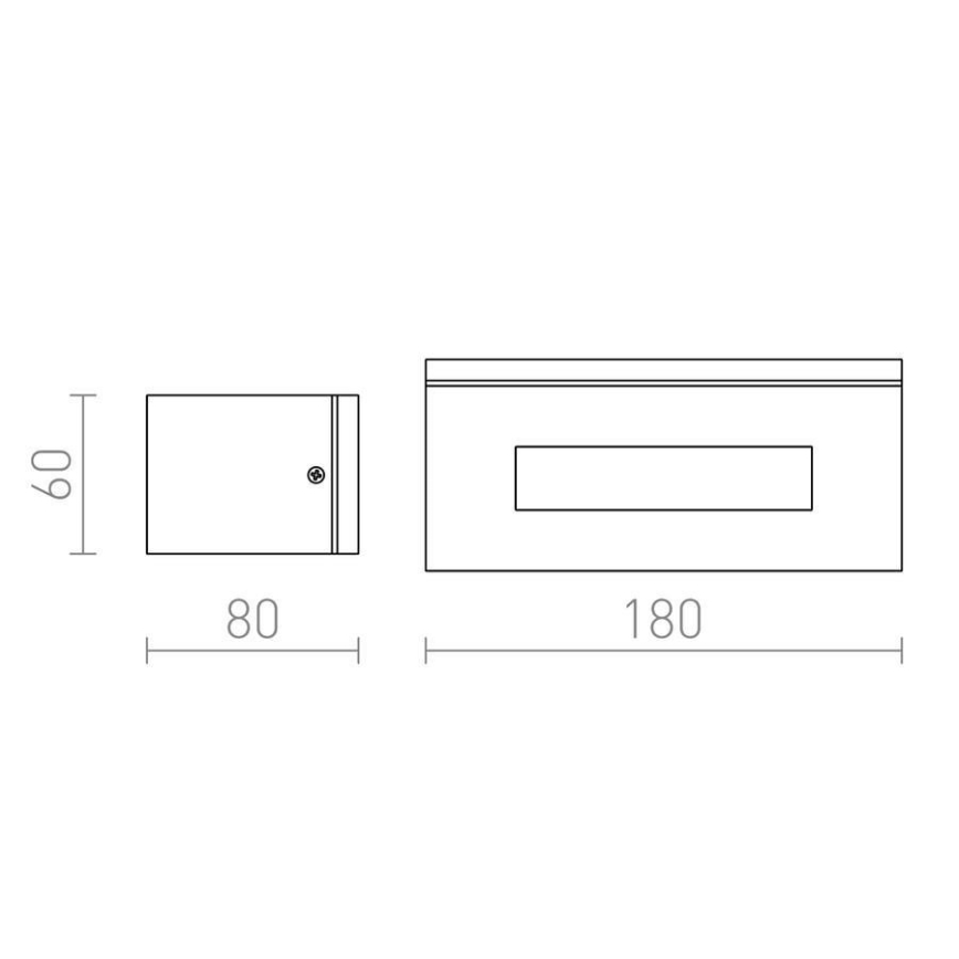 RED - Design Rendl-R10439 - Väli seinavalgusti WOOP 1xR7s/48W/230V IP54