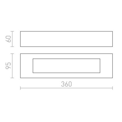 RED - Design Rendl - R10446 - Seinavalgusti ROLO 2xE14/40W/230V