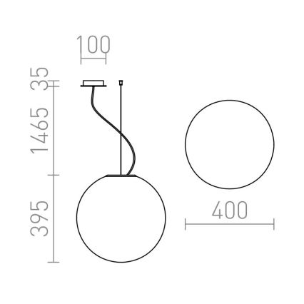 RED - Design Rendl - R10479 - Lühter LUNEA 1xE27/70W/230V