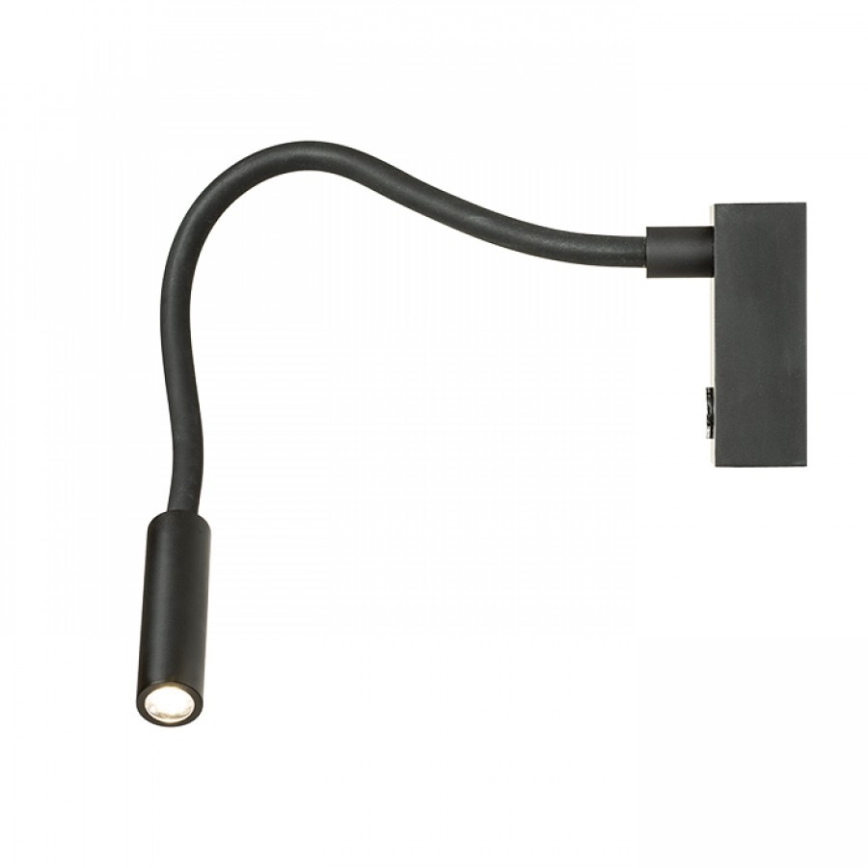 RED - Design Rendl - R10541 - LED Paindlik väike lamp AIM LED/3W/230V must