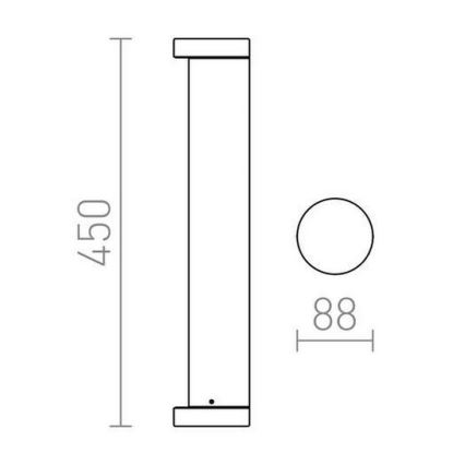 RED - Design Rendl - R11171 - LED Välivalgusti SONET LED/7W/230V IP54 antratsiit