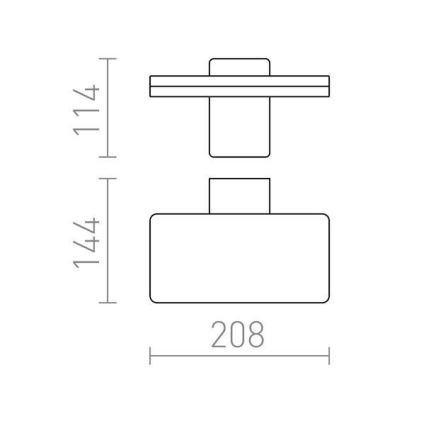 RED - Design Rendl - R11947- LED Väli seinavalgusti RINA LED/12W/230V IP65