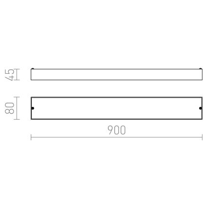 RED - Design Rendl - R11996 - LED Vannitoa seinavalgusti MARINA 14W/230V IP44