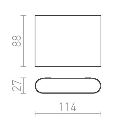 RED - Design Rendl - R12012 - LED Väli seinavalgusti CHOIX 2xLED/3W/230V IP54