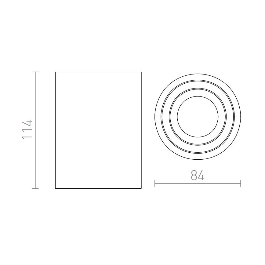 RED - Design Rendl - R12044 - Kohtvalgusti MOMA 1xGU10/35W/230V valge