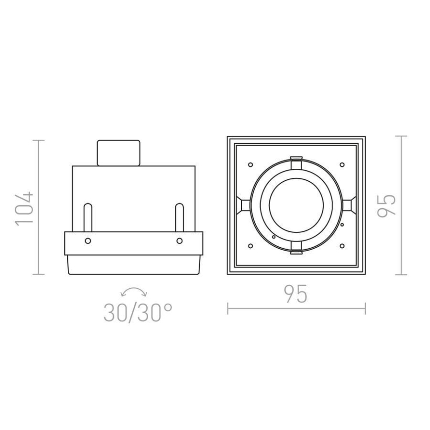 RED - Design Rendl - R12052 - Süvistatav valgusti ELECTRA 1xGU10/50W/230V