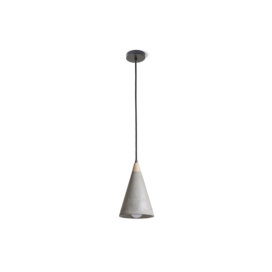 RED - Design Rendl - R12380 - Lühter HEIDI 1xE27/28W/230V betoon/puit