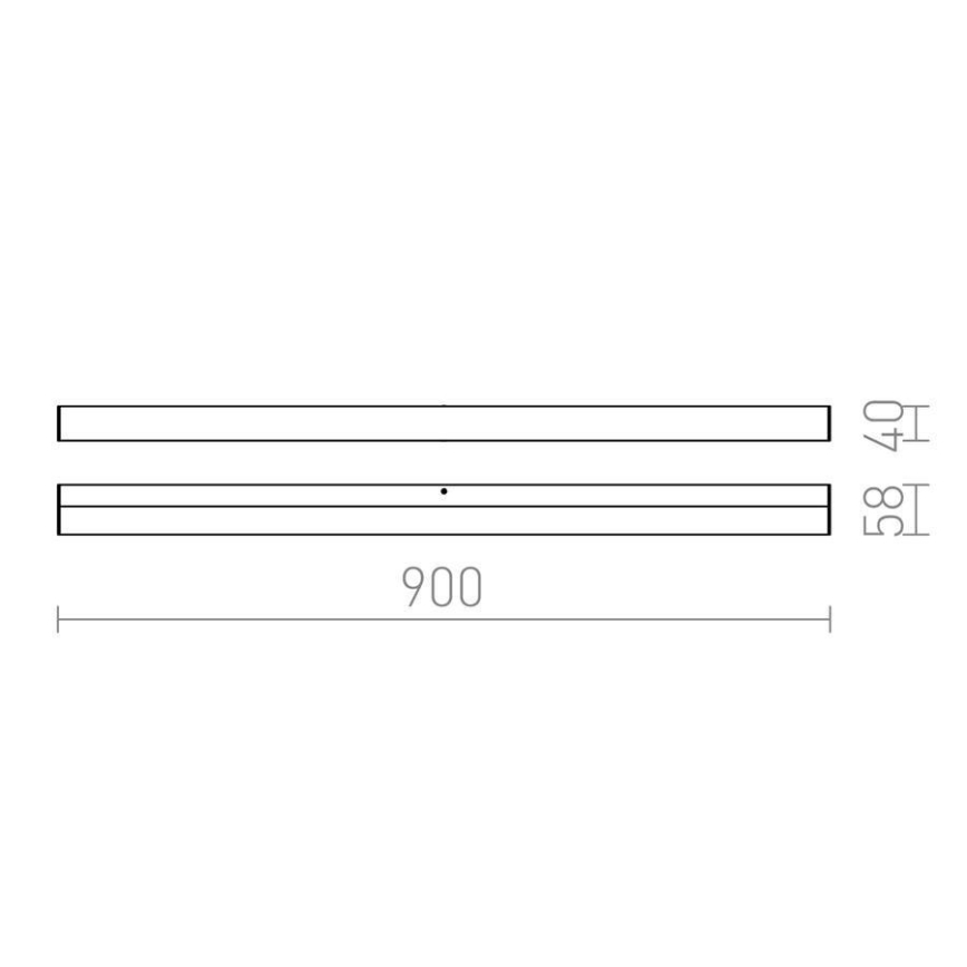 RED - Design Rendl - R12404 - LED Vannitoa seinavalgusti LEVIA LED/18W/230V IP44