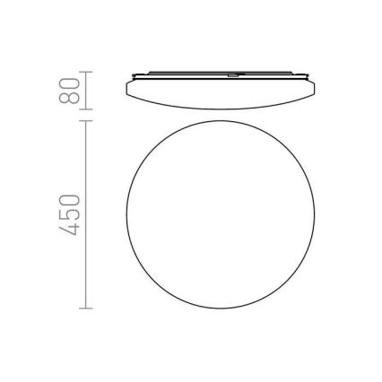 RED - Design Rendl - R12433 - LED Laevalgusti SEMPRE LED/36W/230V ümmargune