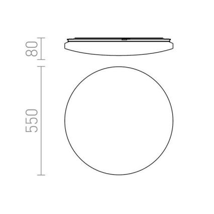 RED - Design Rendl - R12434 - LED Laevalgusti SEMPRE LED/56W/230V ümmargune