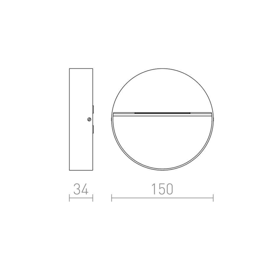RED - Design Rendl - R12539 - LED Väli seinavalgusti AQILA LED/6W/230V IP54