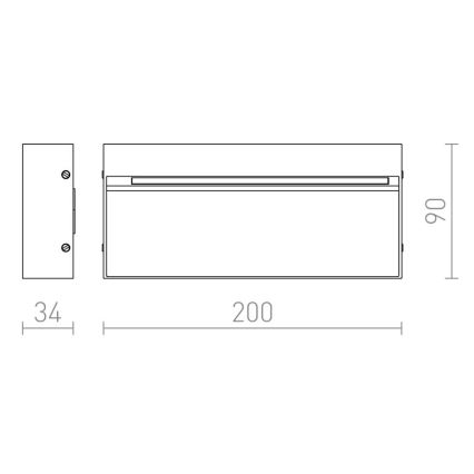 RED - Design Rendl - R12547 - LED Väli seinavalgusti AQILA LED/6W/230V IP54