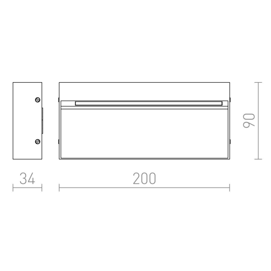 RED - Design Rendl - R12547 - LED Väli seinavalgusti AQILA LED/6W/230V IP54