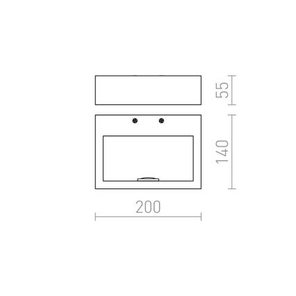 RED - Design Rendl - R12595 - LED Seinavalgusti NEMAN LED/10W/230V