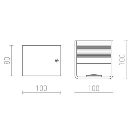RED - Design Rendl - R12598 - LED Seinavalgusti ONYX LED/5W/230V valge