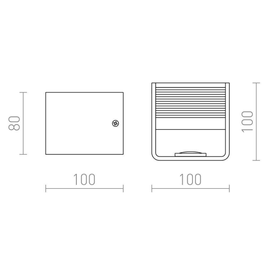 RED - Design Rendl - R12598 - LED Seinavalgusti ONYX LED/5W/230V valge