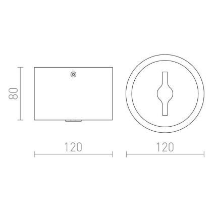 RED - Design Rendl - R12633 - LED Hämardatav kohtvalgusti KELLY LED/15W/230V valge