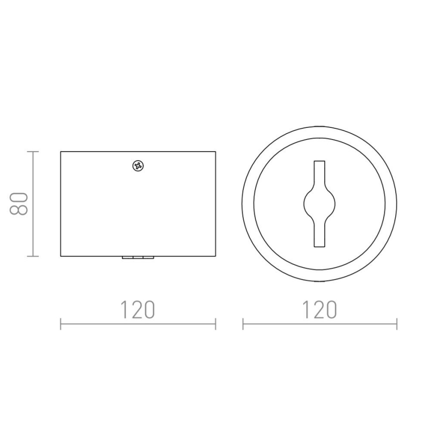 RED - Design Rendl-R12634 - LED Hämardatav kohtvalgusti KELLY 15W/230V must