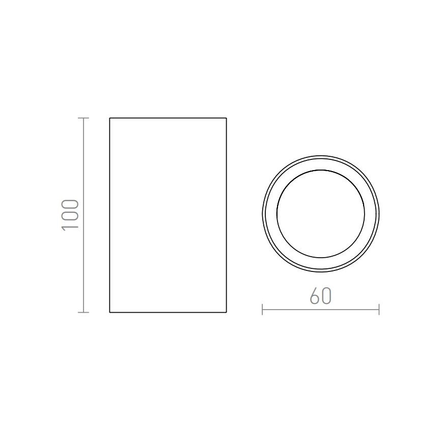 RED - Design Rendl - R12667 - Kohtvalgusti GAYA 1xGU10/35W/230V valge